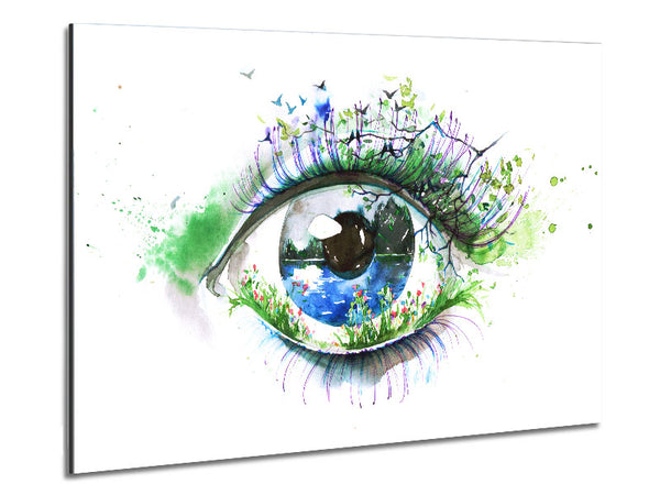 Aquarell Natur Auge 