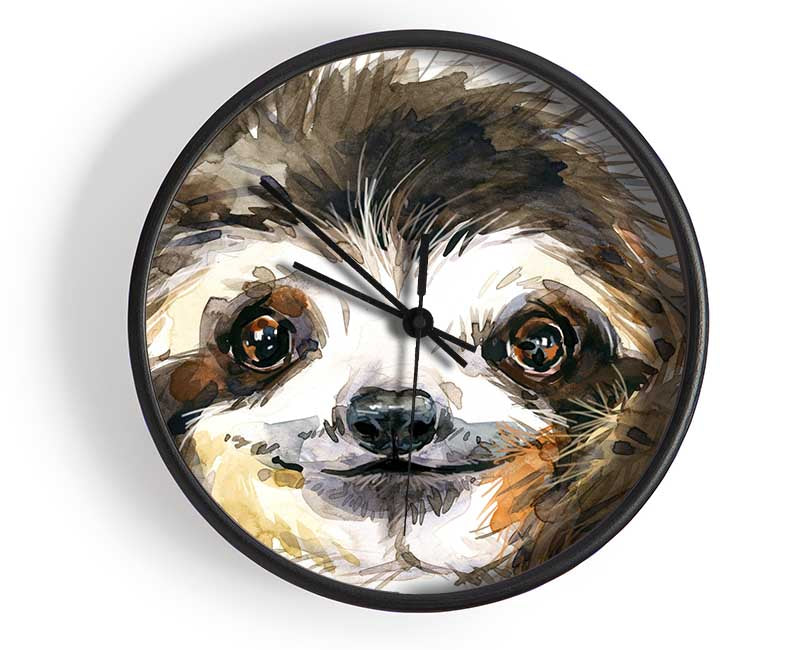 Water Colour Sloth Clock - Wallart-Direct UK
