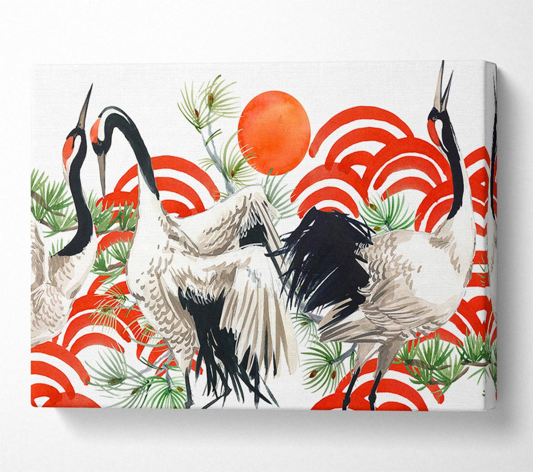 Picture of Japanese Stork Canvas Print Wall Art