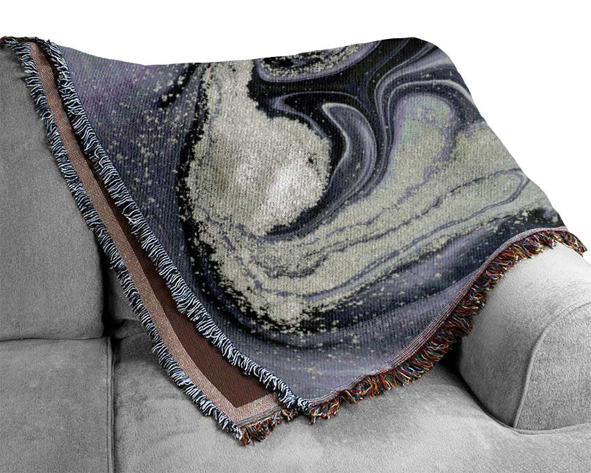 Marble Paint Texture Woven Blanket
