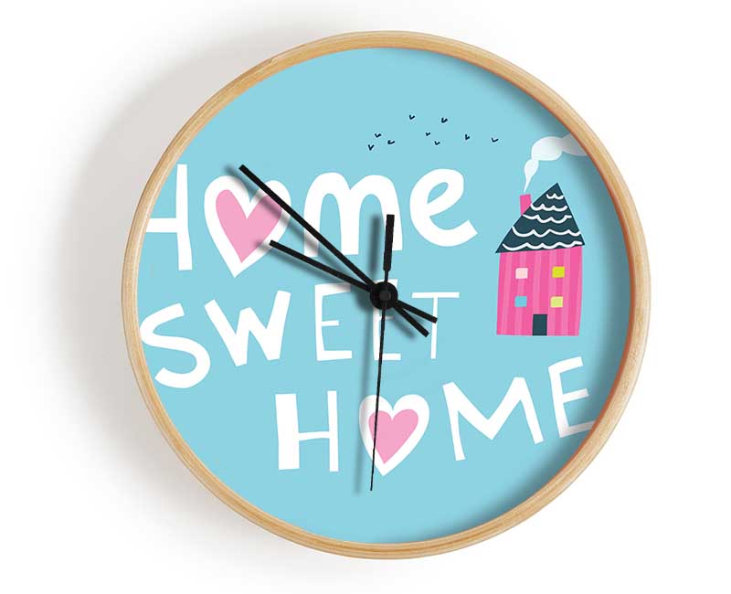 Home Sweet Home Cosy Clock - Wallart-Direct UK
