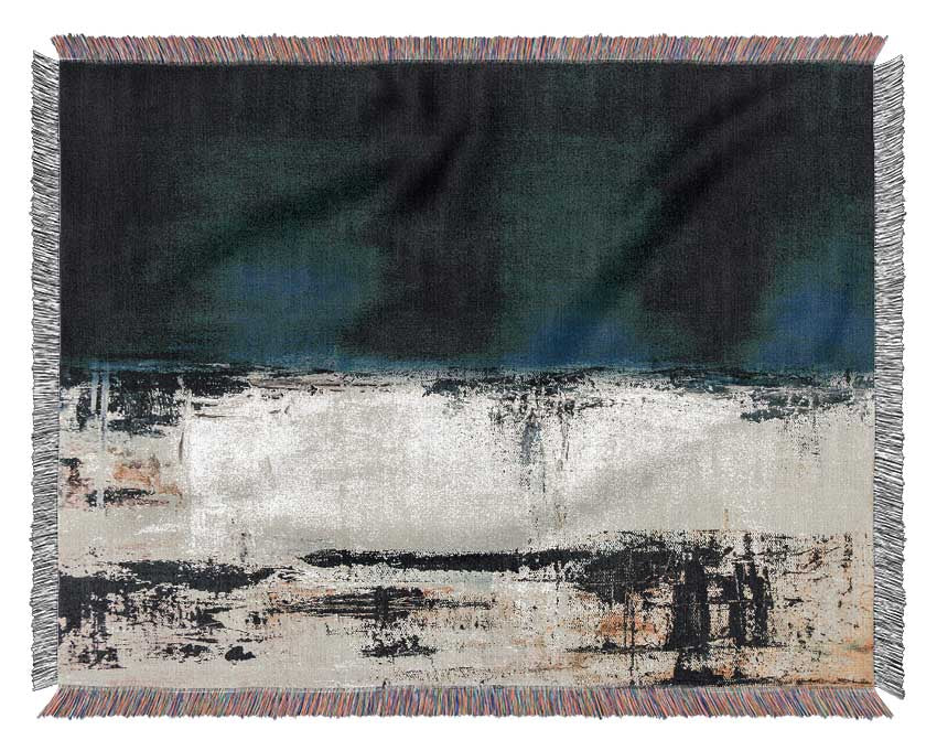 Two Town Distressed Woven Blanket