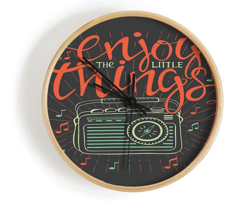 Enjoy The Little Things Music Clock - Wallart-Direct UK
