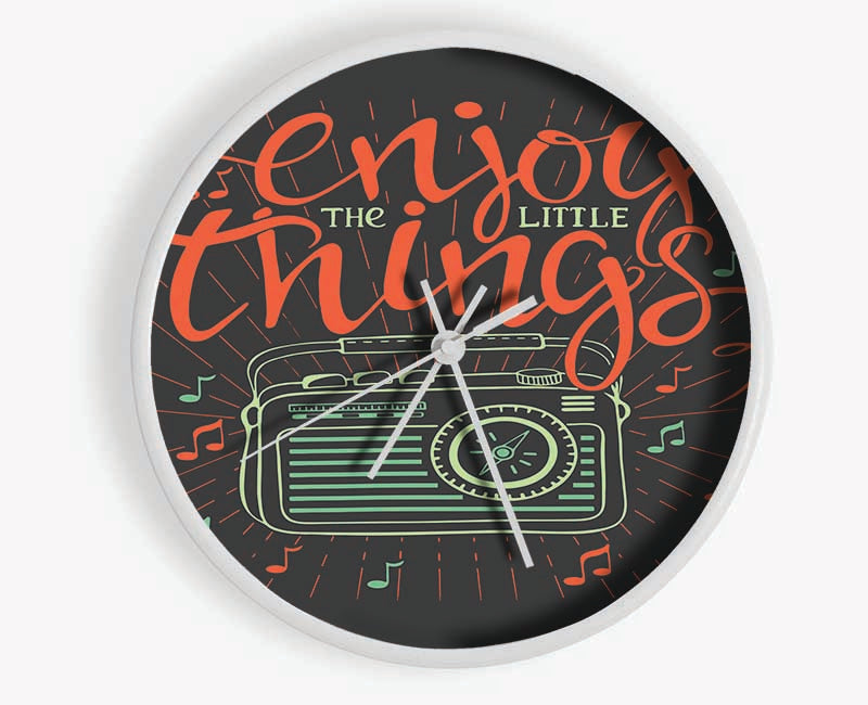 Enjoy The Little Things Music Clock - Wallart-Direct UK