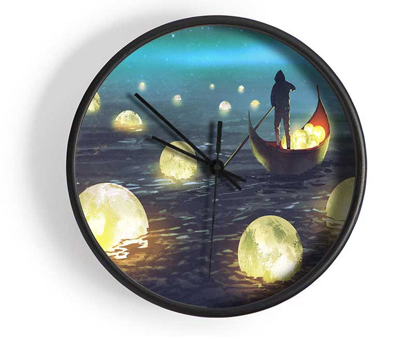 Fishing For Stars Clock - Wallart-Direct UK