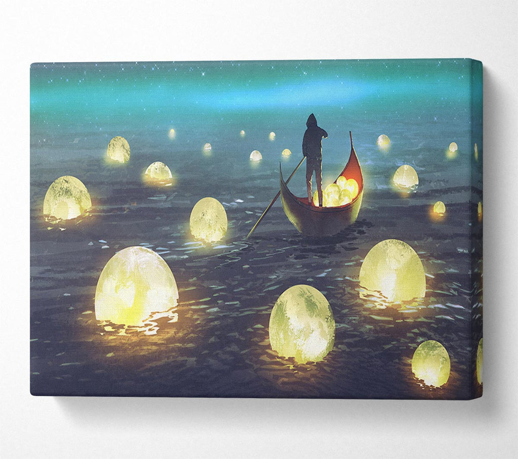 Picture of Fishing For Stars Canvas Print Wall Art