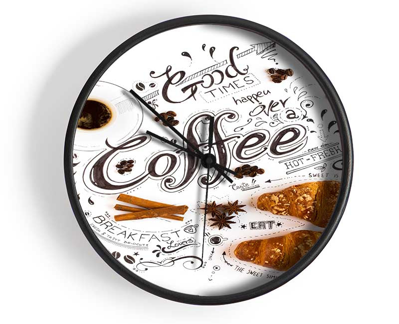 Good Times Coffee Clock - Wallart-Direct UK