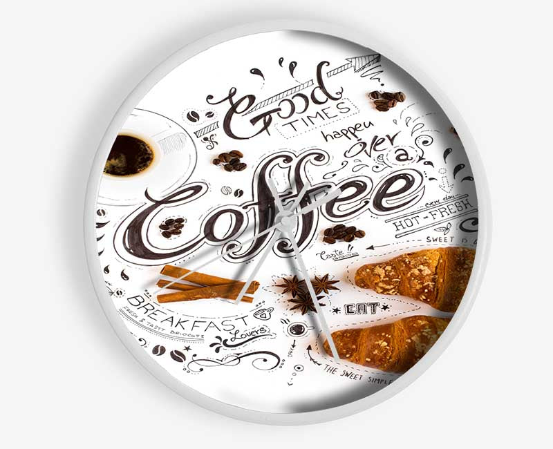 Good Times Coffee Clock - Wallart-Direct UK