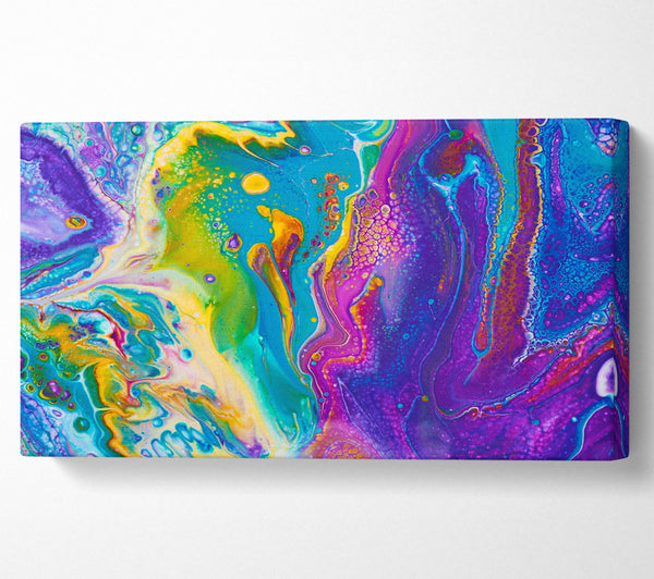 Multicoloured Swirls Of Oil Paint
