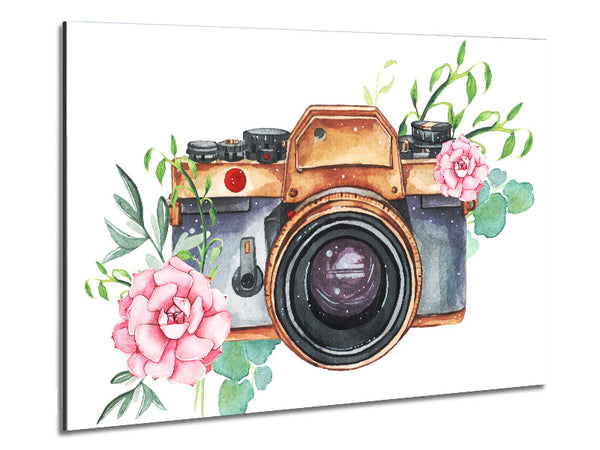 Vintage Kamera Blumen