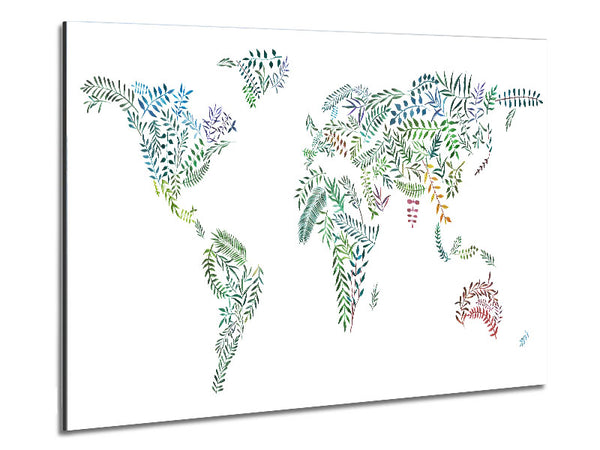 Leafy World Map