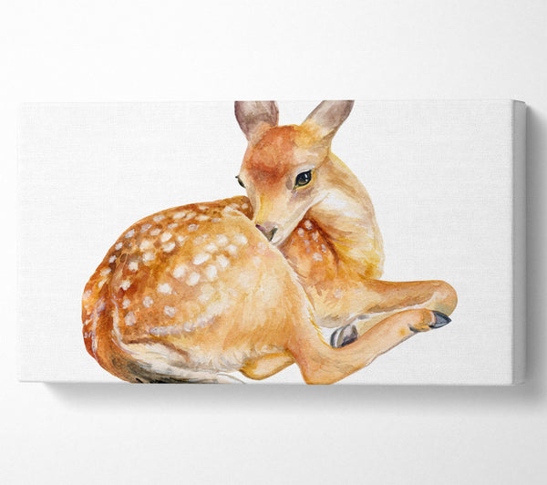 Aquarell Waldhirsch 
