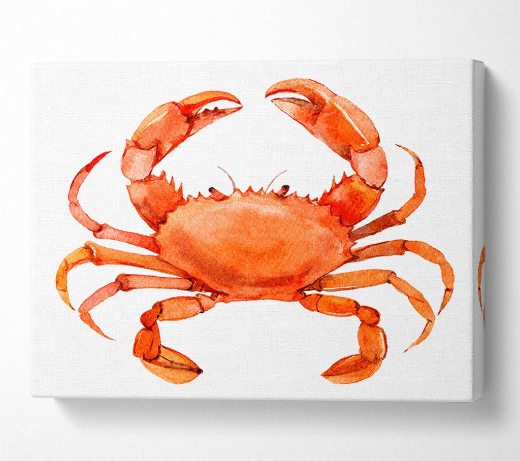 Picture of Watercolour Crab Canvas Print Wall Art