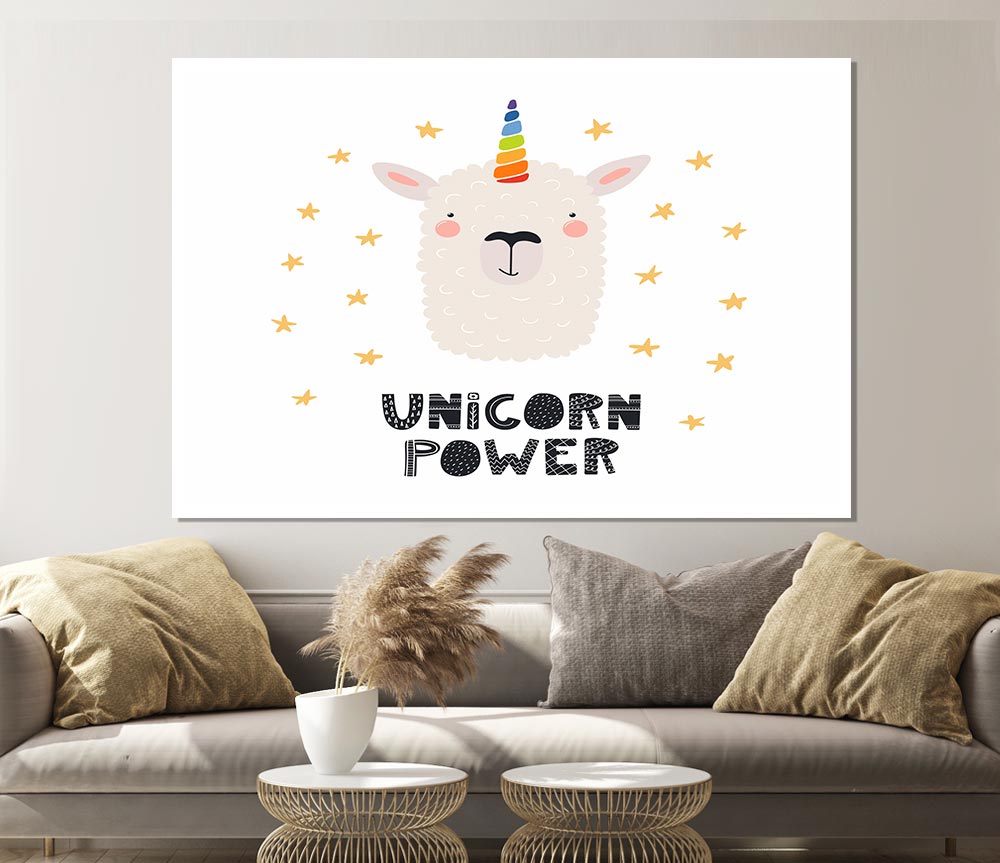 Unicorn Power Print Poster Wall Art