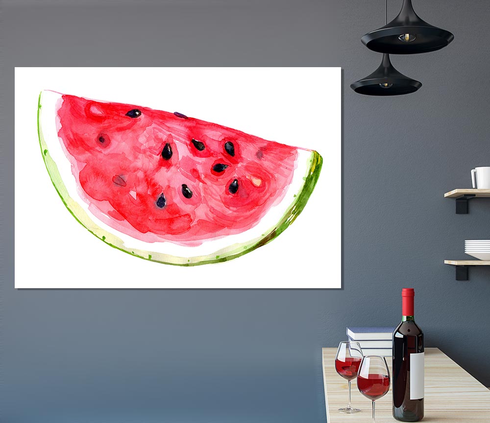 Watercolour Watermelon Print Poster Wall Art