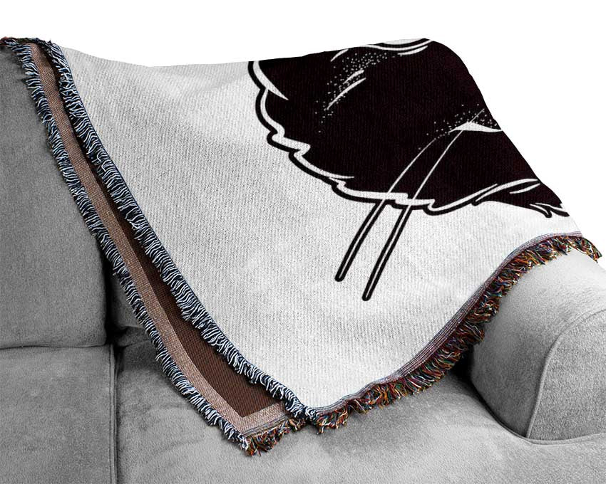 Witches Cat Woven Blanket