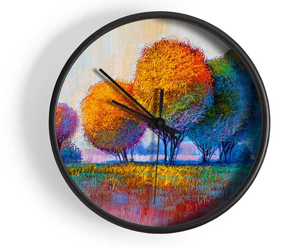 Trees In The Distant Clock - Wallart-Direct UK