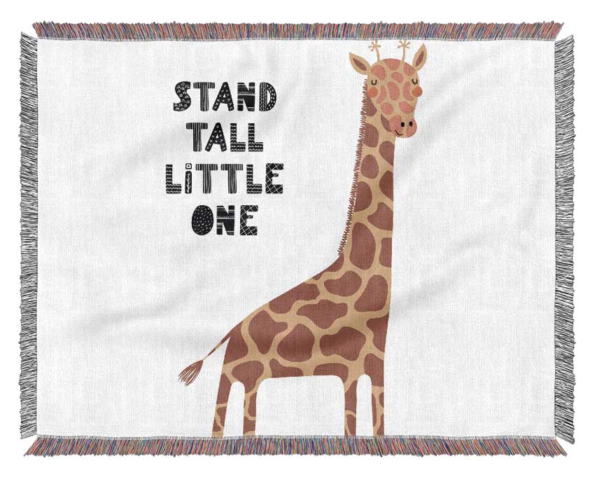 Stand Tall Little One Giraffe Woven Blanket