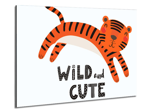 Wild And Cute Tiger Metal Print