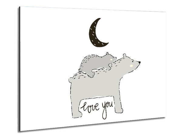 Bärenfamilie Mond