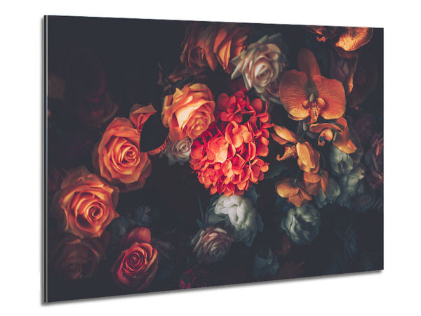 Herbstfarbene Blumen