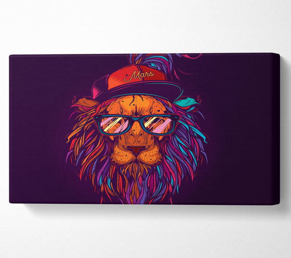 Sonnenbrille mit Löwenmotiv