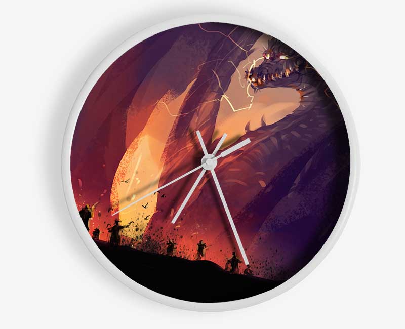 When The Dragon Attacks Clock - Wallart-Direct UK