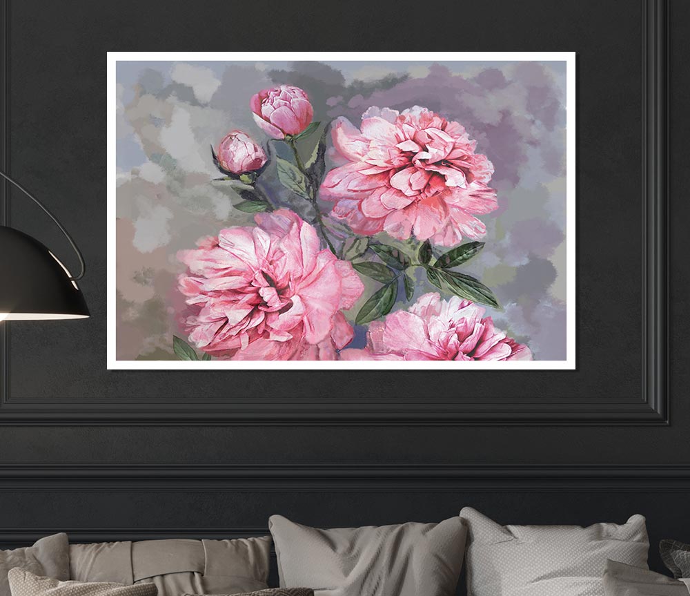 The Pink Carnation Print Poster Wall Art