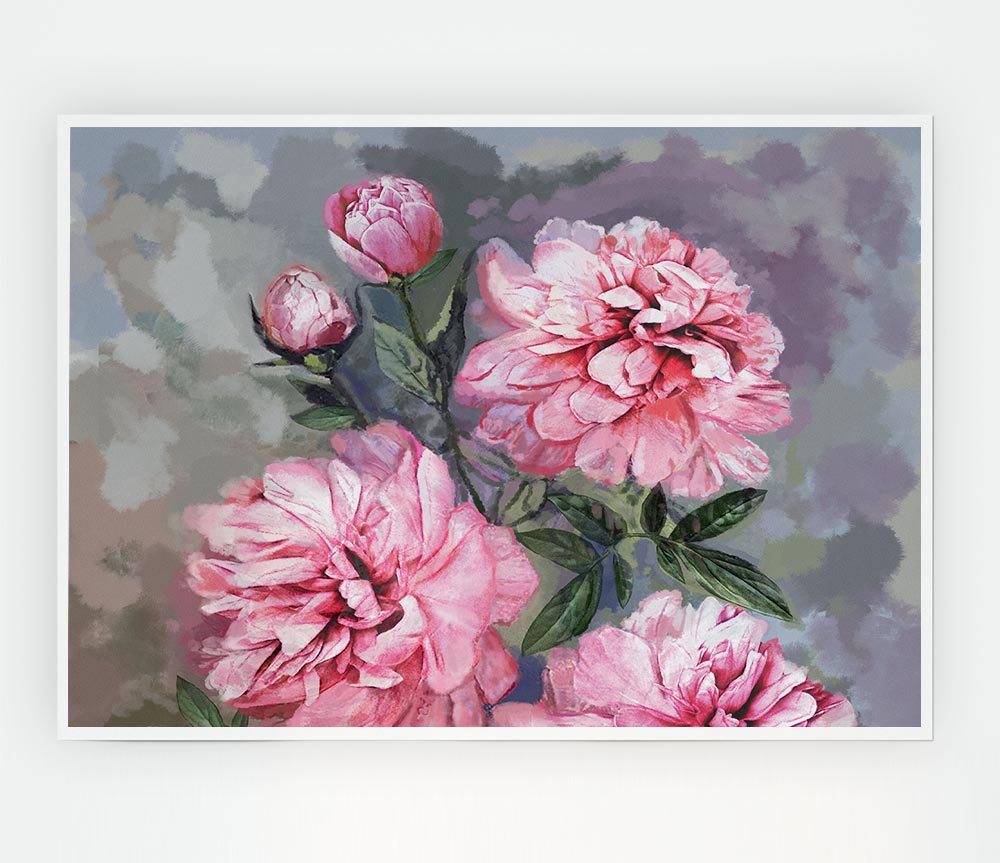 The Pink Carnation Print Poster Wall Art