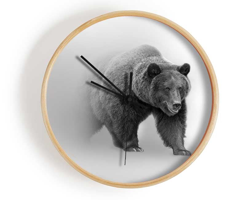 Bear In The Mist Clock - Wallart-Direct UK