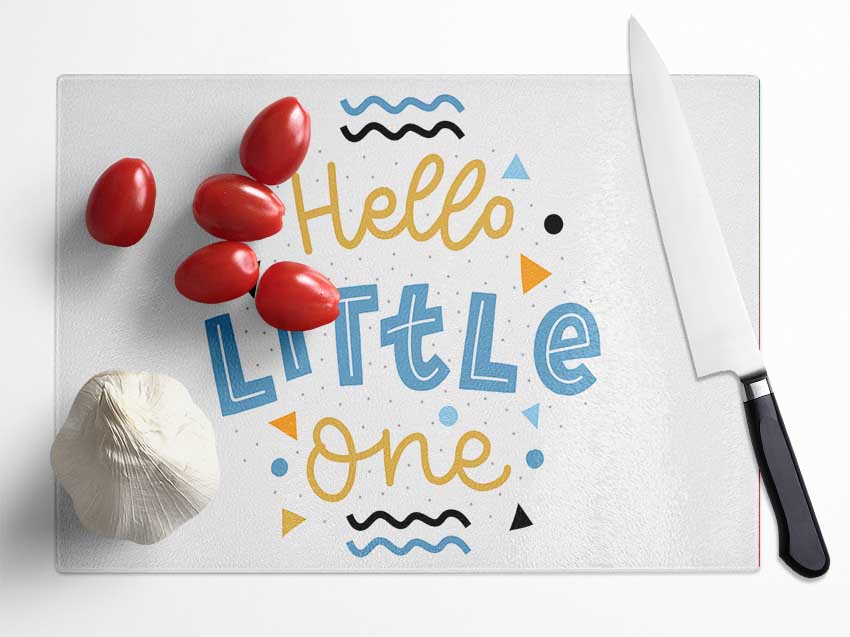 Hello Little One Glass Chopping Board