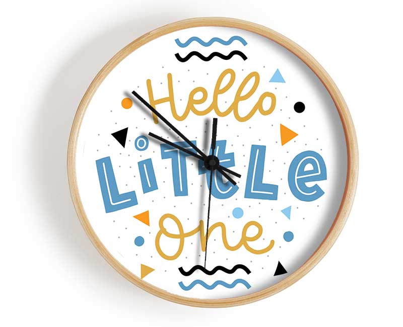 Hello Little One Clock - Wallart-Direct UK