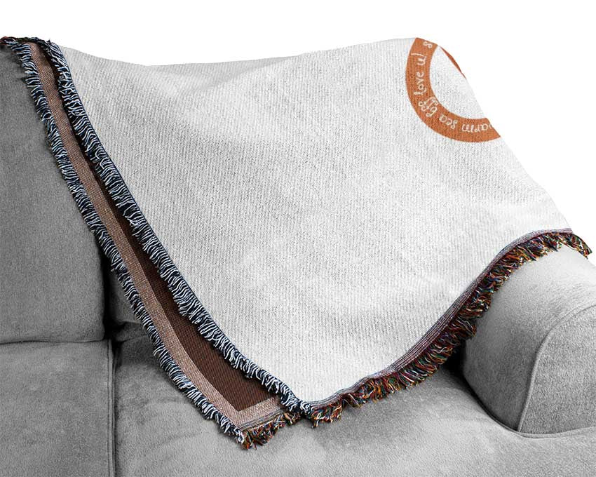 Be Happy Carrot Woven Blanket