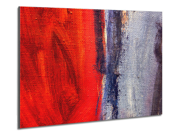 Red To Grey Metal Print