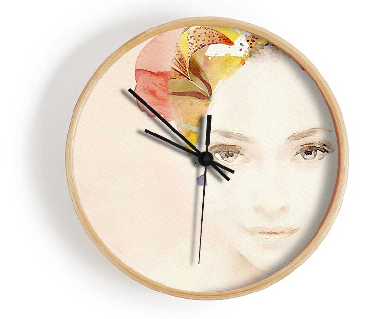 Flowerwoman Clock - Wallart-Direct UK