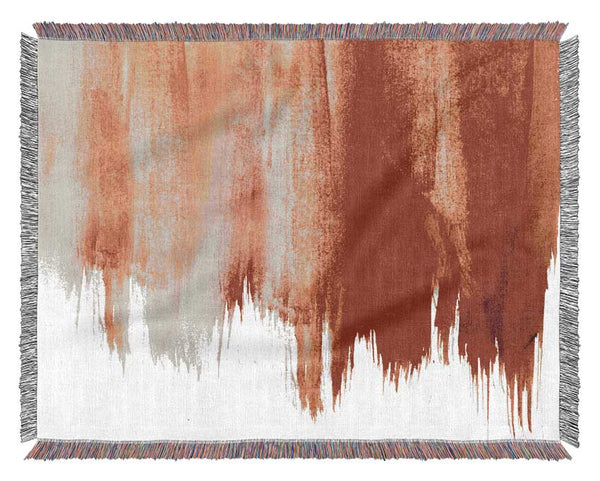 Striking Red Paint Woven Blanket