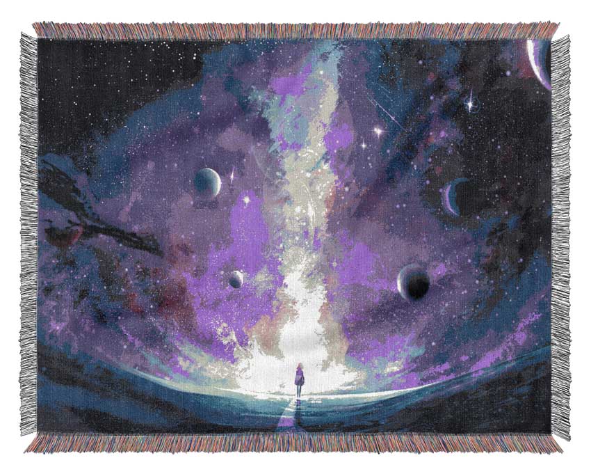 The Space Corridor Woven Blanket