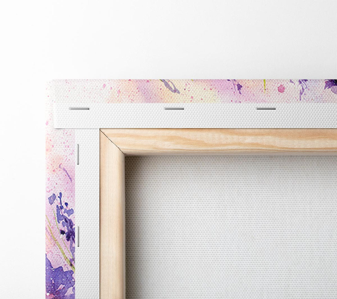 Picture of Lavender Colour Splash Canvas Print Wall Art