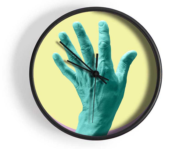 Green Hand Clock - Wallart-Direct UK
