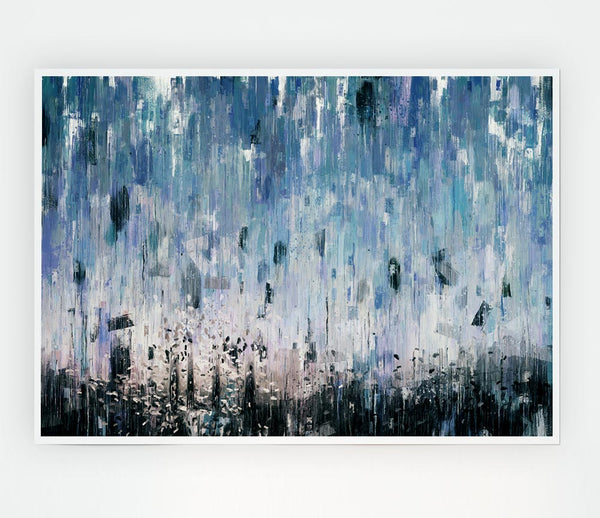 The Abstract Rain Print Poster Wall Art