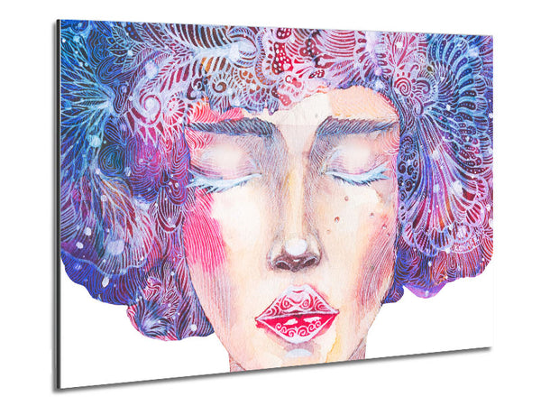 Das hübsche Aquarellgesicht