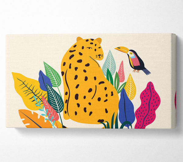 Leopardenmuster aus der Mitte des Jahrhunderts