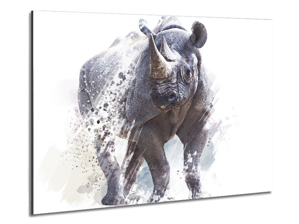 Watercolour Rhino