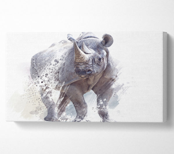 Aquarell Nashorn 