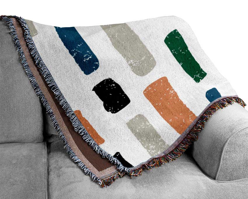Lines Of Pastel Woven Blanket