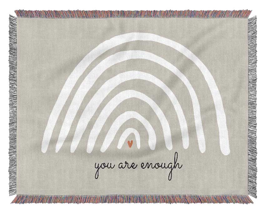 You Are Enough Woven Blanket