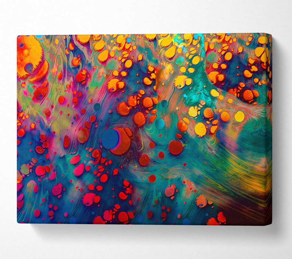Picture of Paint Blobs In Oil Canvas Print Wall Art