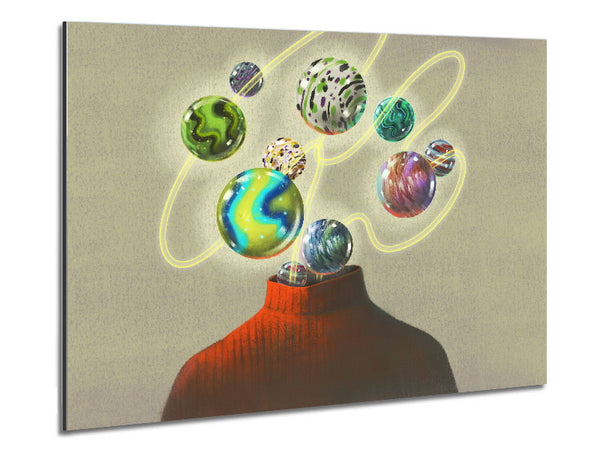 Head Of The Universe Metal Print