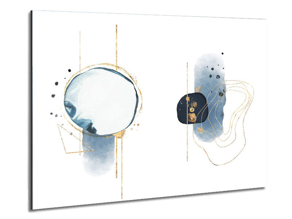 Modern Watercolour Shape Metal Print