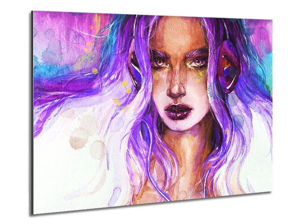 Lilac Woman Watercolour